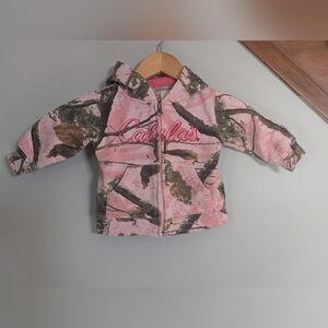 Cabela's Zonz Woodlands‎ Baby Pink Hoodie Zippered